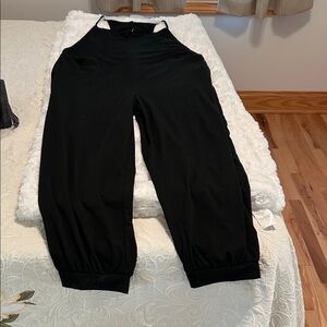 Black Wide-Leg Halter Jumpsuit